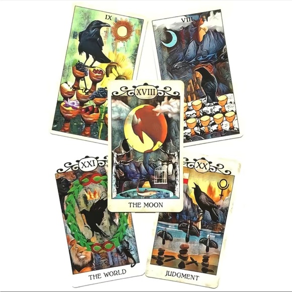 Crow Tarot oracle card deck - Picture 5 of 11